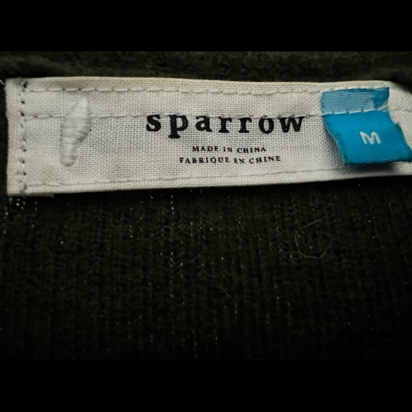 Anthropologie Sparrow | Hunter Green Wool Moto Jacket - Picture 2 of 6